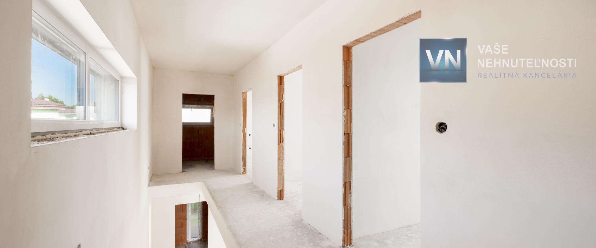 Novostavba 5 izbového poschodového rodinného domu v obci Medzany