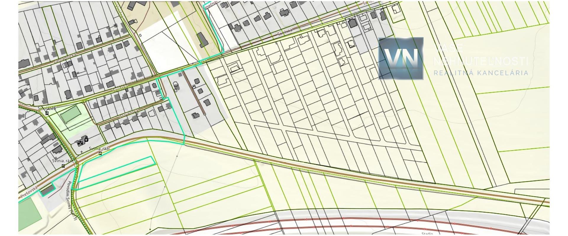 Na predaj pozemok obec Svinia