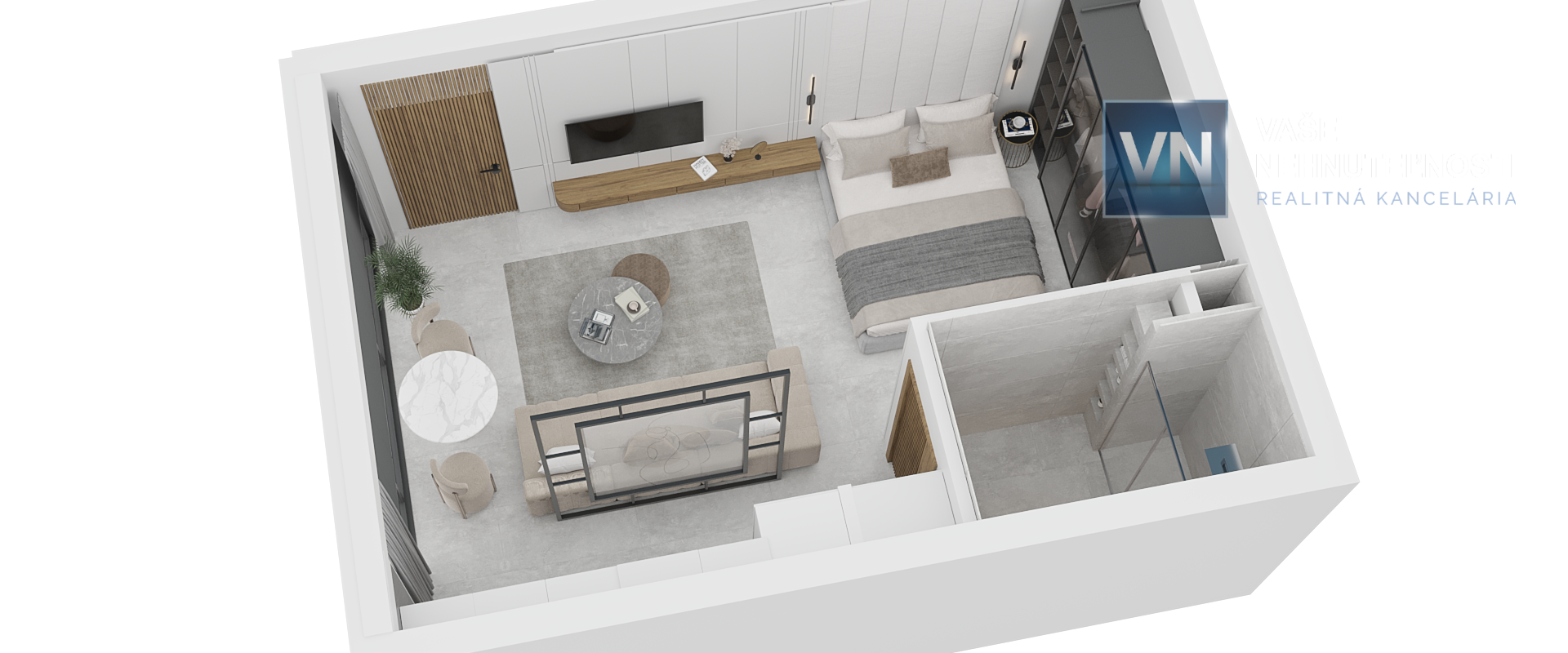 Severný Cyprus - apartmán Penthouse Štúdio