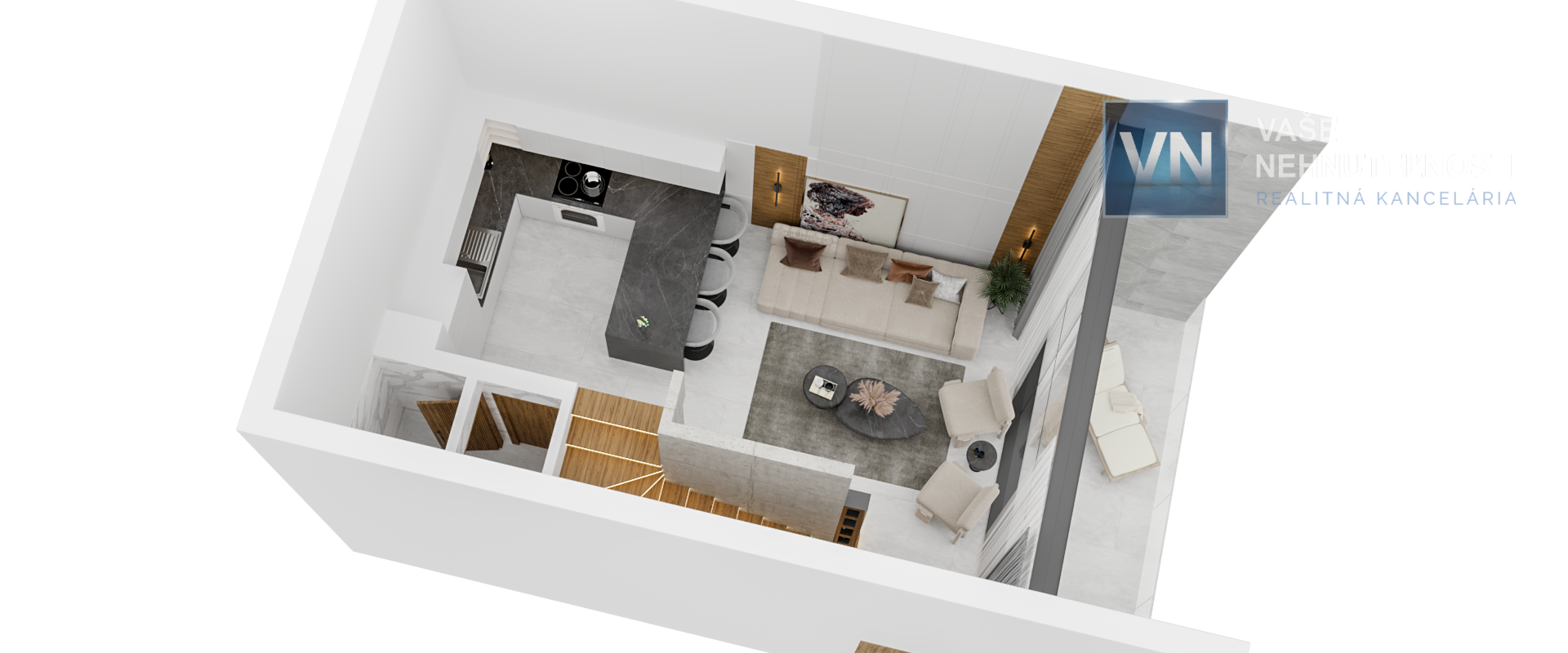 Severný Cyprus - apartmán Loft Penthouse 1+1