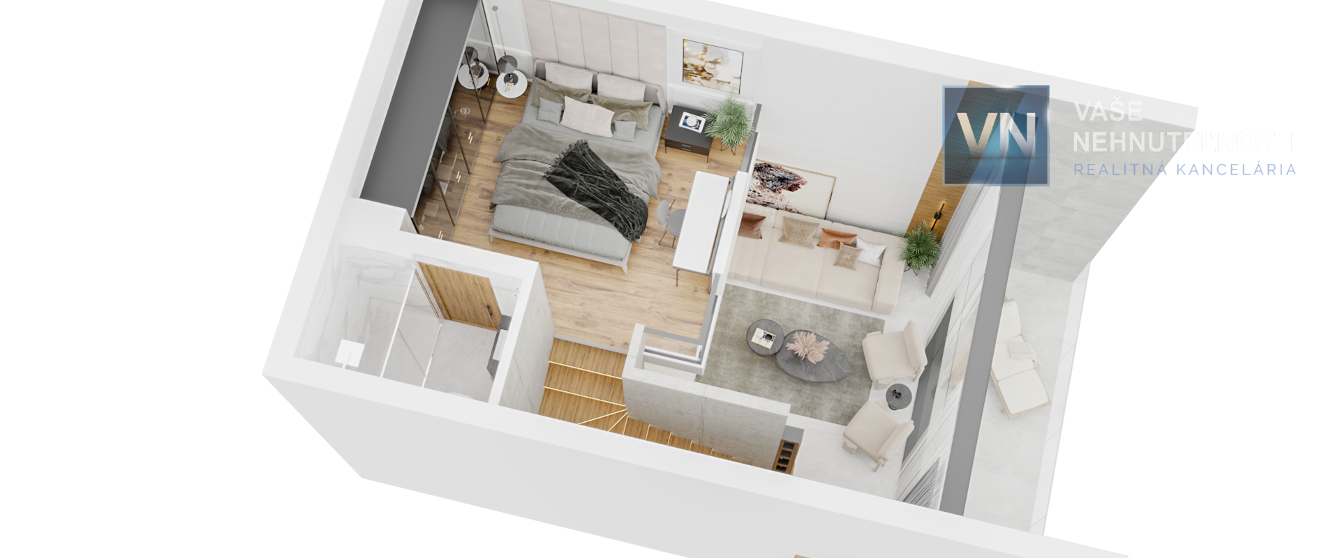 Severný Cyprus - apartmán Loft Penthouse 1+1