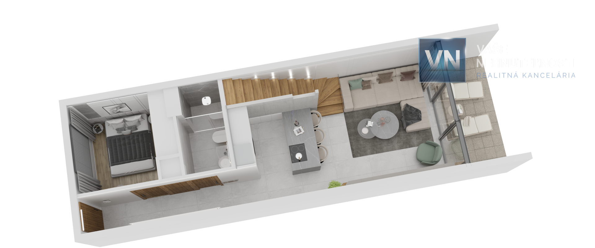 Severný Cyprus - apartmán Loft 2+1