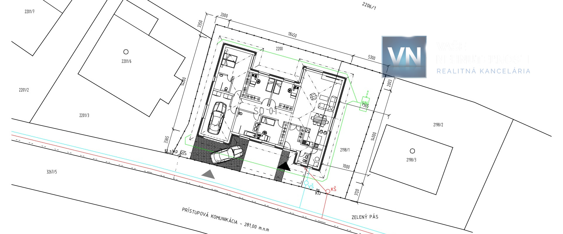 Prešov - Solivar 5 izbový rodinný dom s garážou v štádiu hrubej stavby