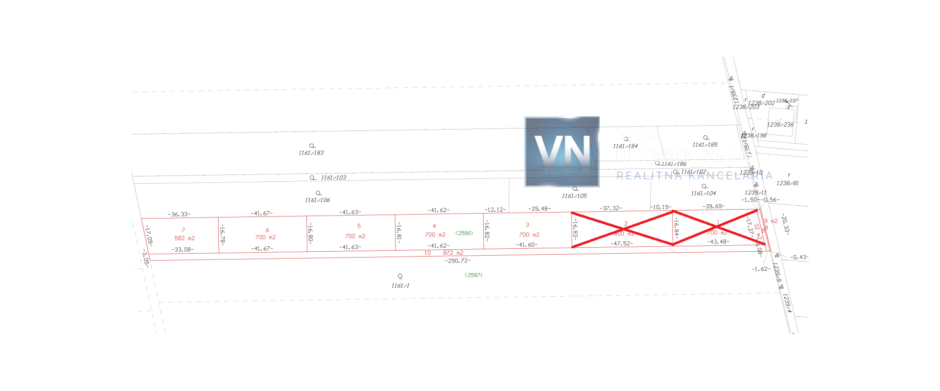 Na predaj 5 pozemkov v obci Fintice