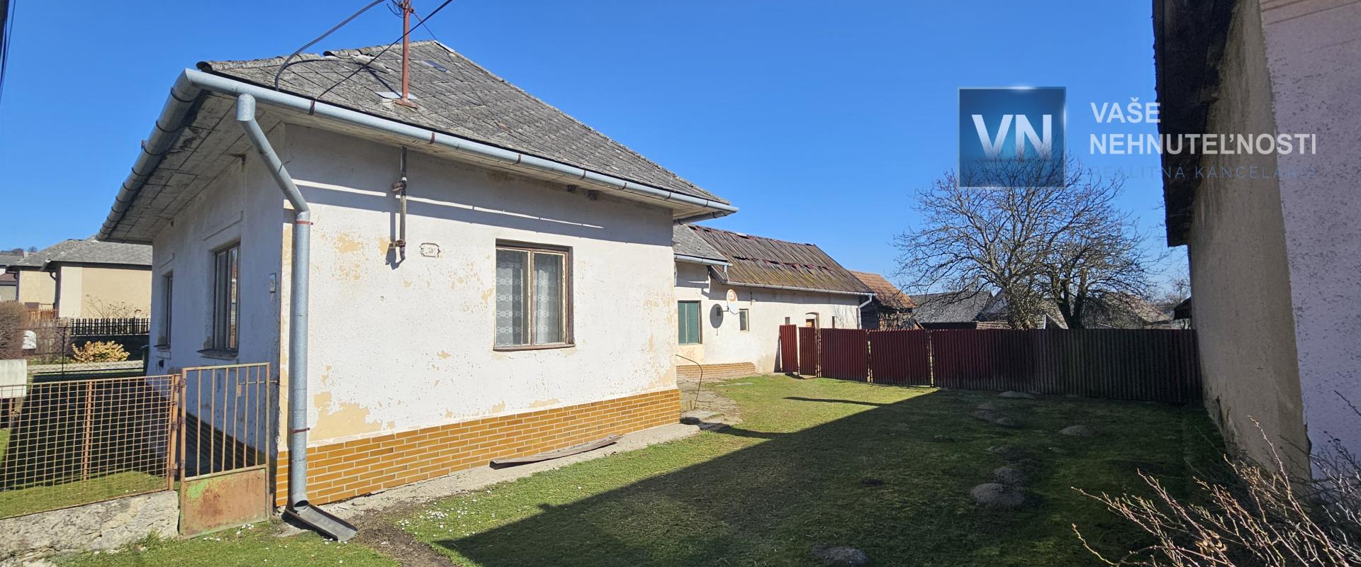 Starší rodinný dom s väčším pozemkom, 1487 m2, Záhradné