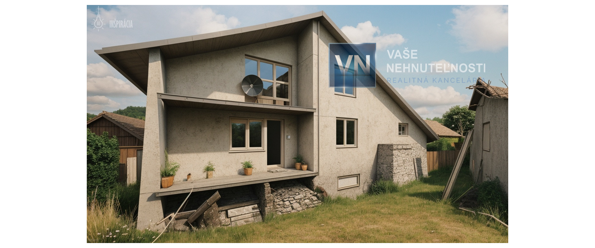 Väčší rodinný dom s pozemkom 2139 m2, Lopúchov