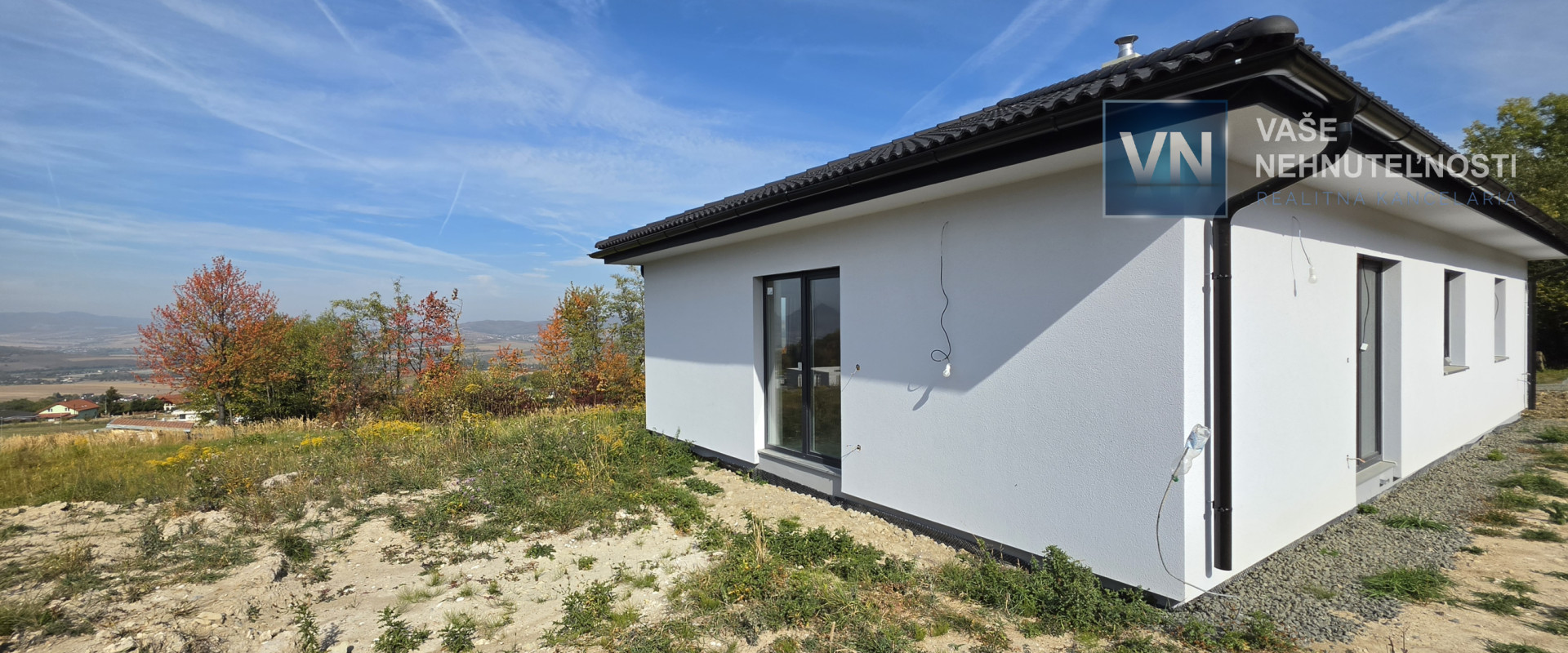 NOVOSTAVBA 4-IZBOVÉHO BUNGALOVU s terasou a krásnym výhľadom – Okružná pri Prešove