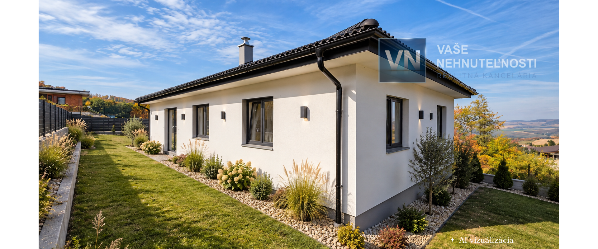 NOVOSTAVBA 4-IZBOVÉHO BUNGALOVU s terasou a krásnym výhľadom – Okružná pri Prešove