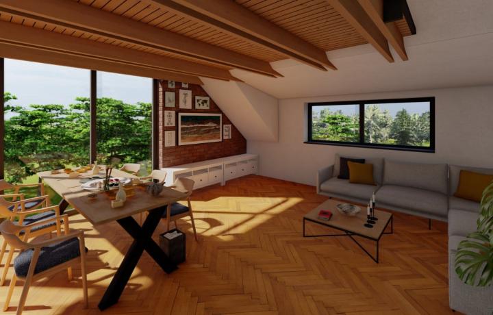 Na predaj 3 izbový byt s galériou v rodinnom dome, 103 m2