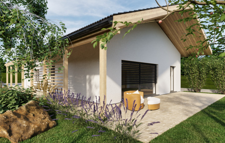 Novostavba rodinného domu napojená na všetky IS, Fintice